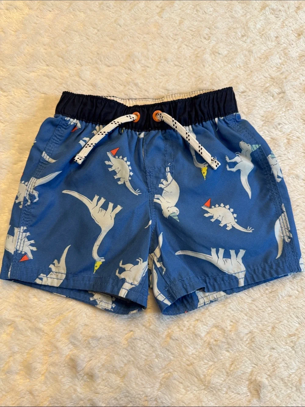 GAP Blue Dinosaur Party Toddler Swim Shorts